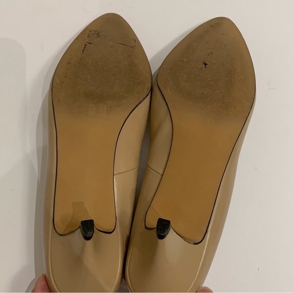Size 4.5/34 Euro Liz Claiborne Vintage Beige Heels Pumps, Made in Spain - Picture 7 of 10